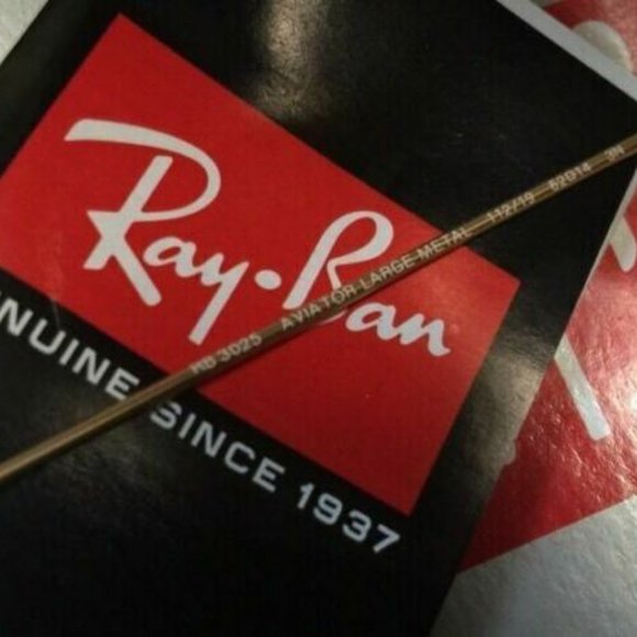 Ray-Ban Large Metal Gold Aviator Green Mirror - Picture 7 of 8